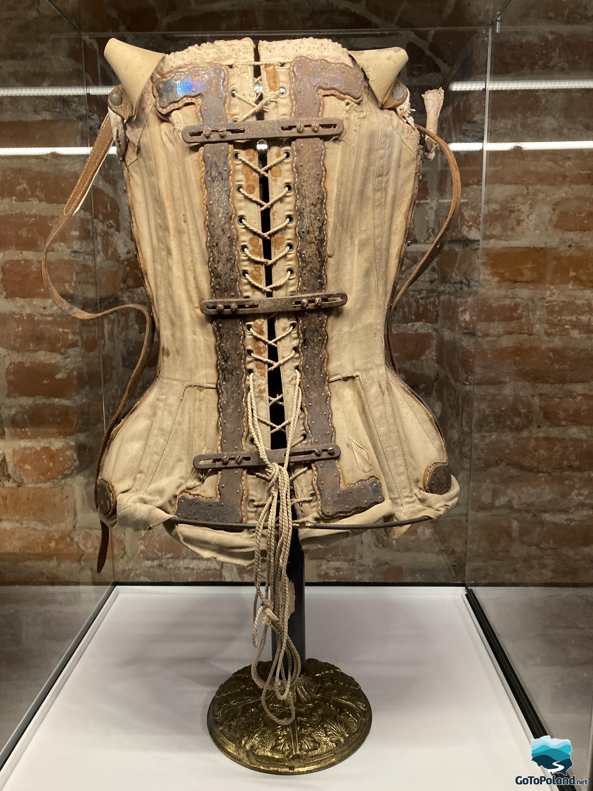old corset on display