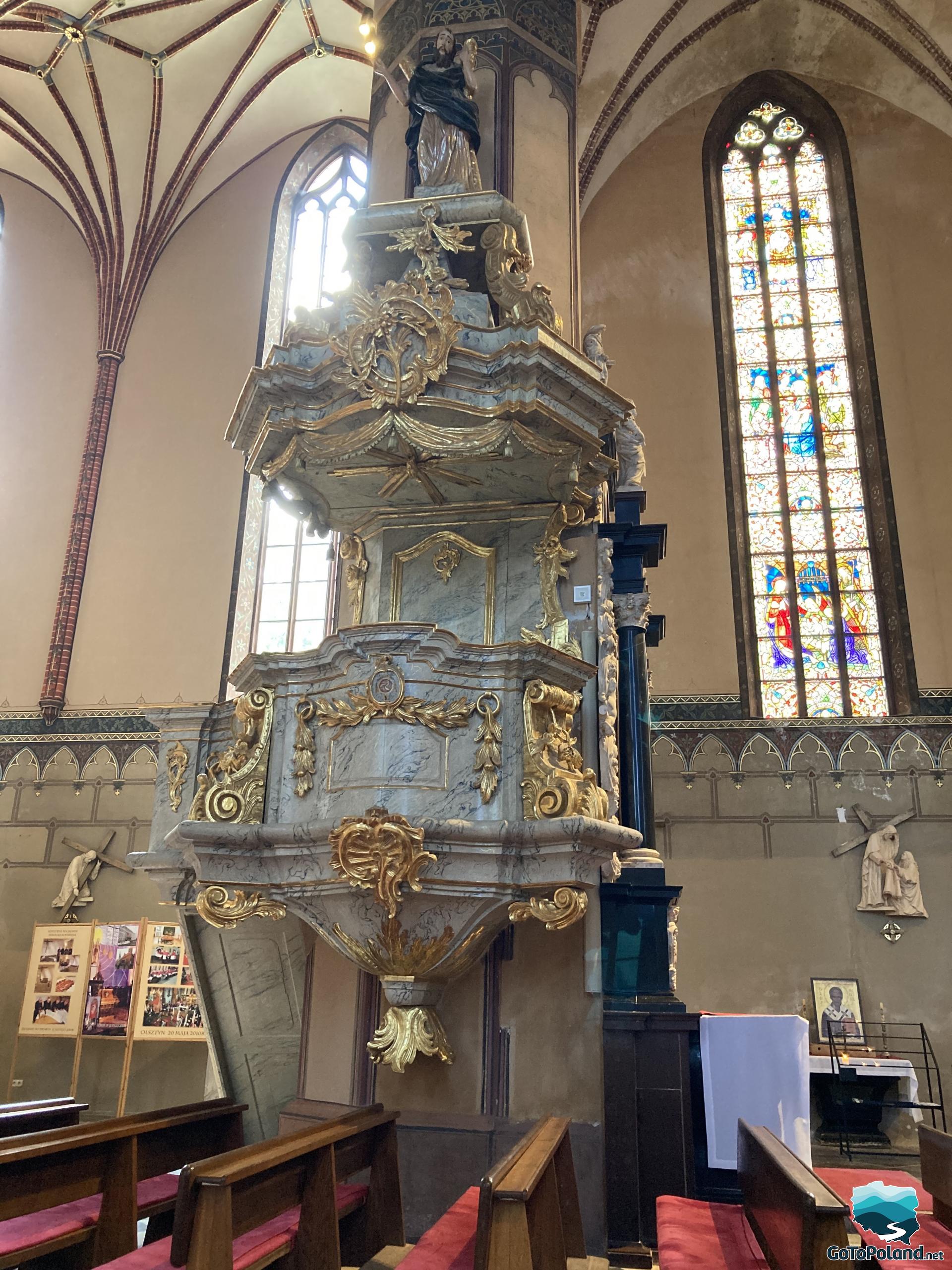a historic pulpit
