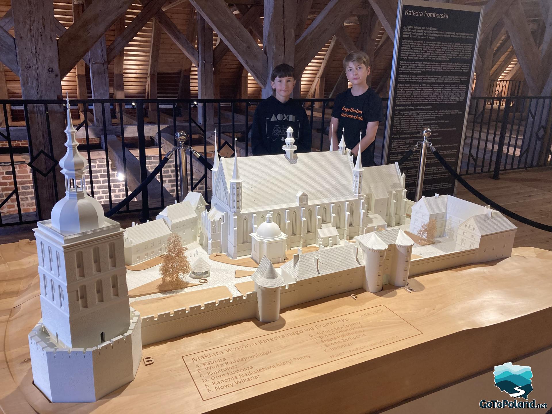 a model of the cathedral hill with all buildings