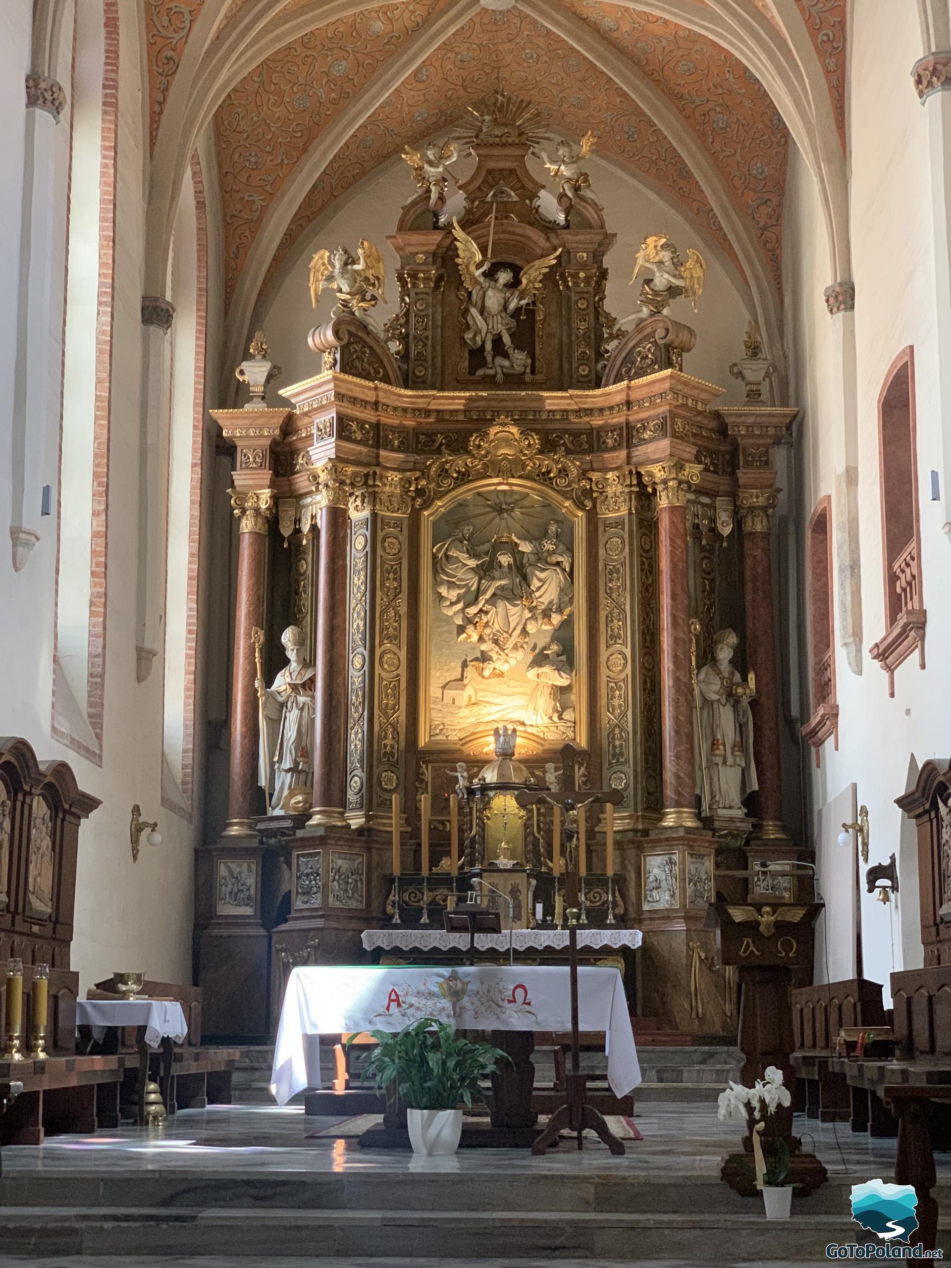 a main altar in a church