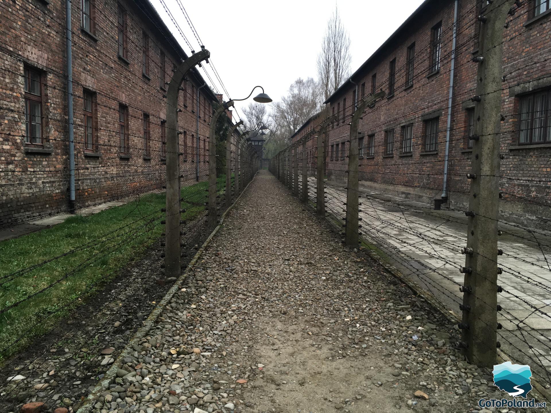 a path between barracks