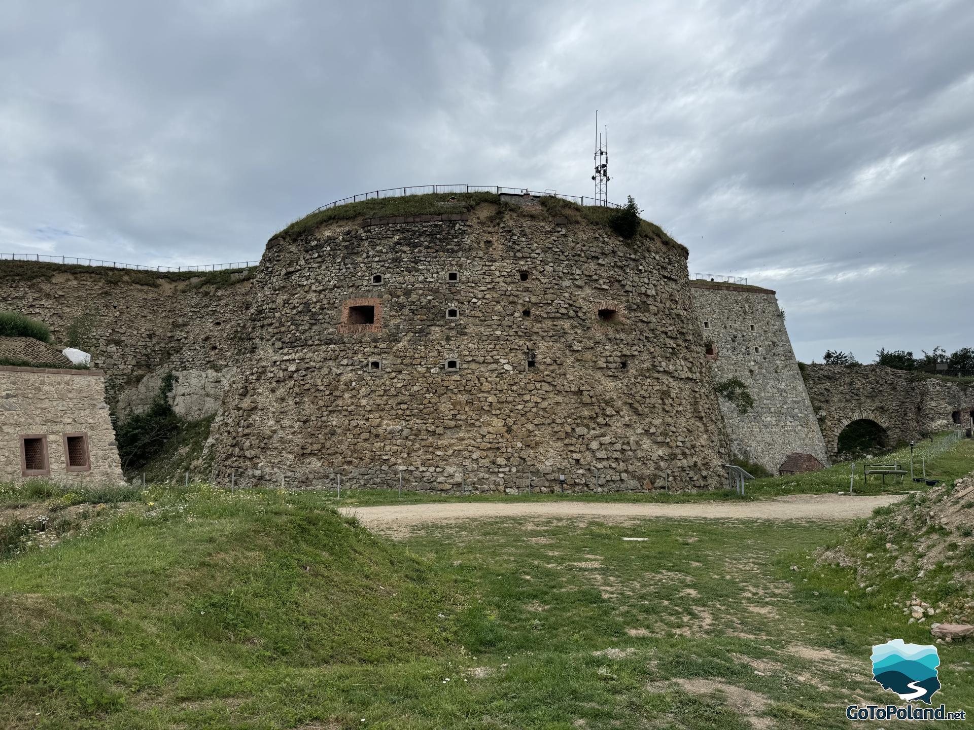 big, stone walls of a fortress