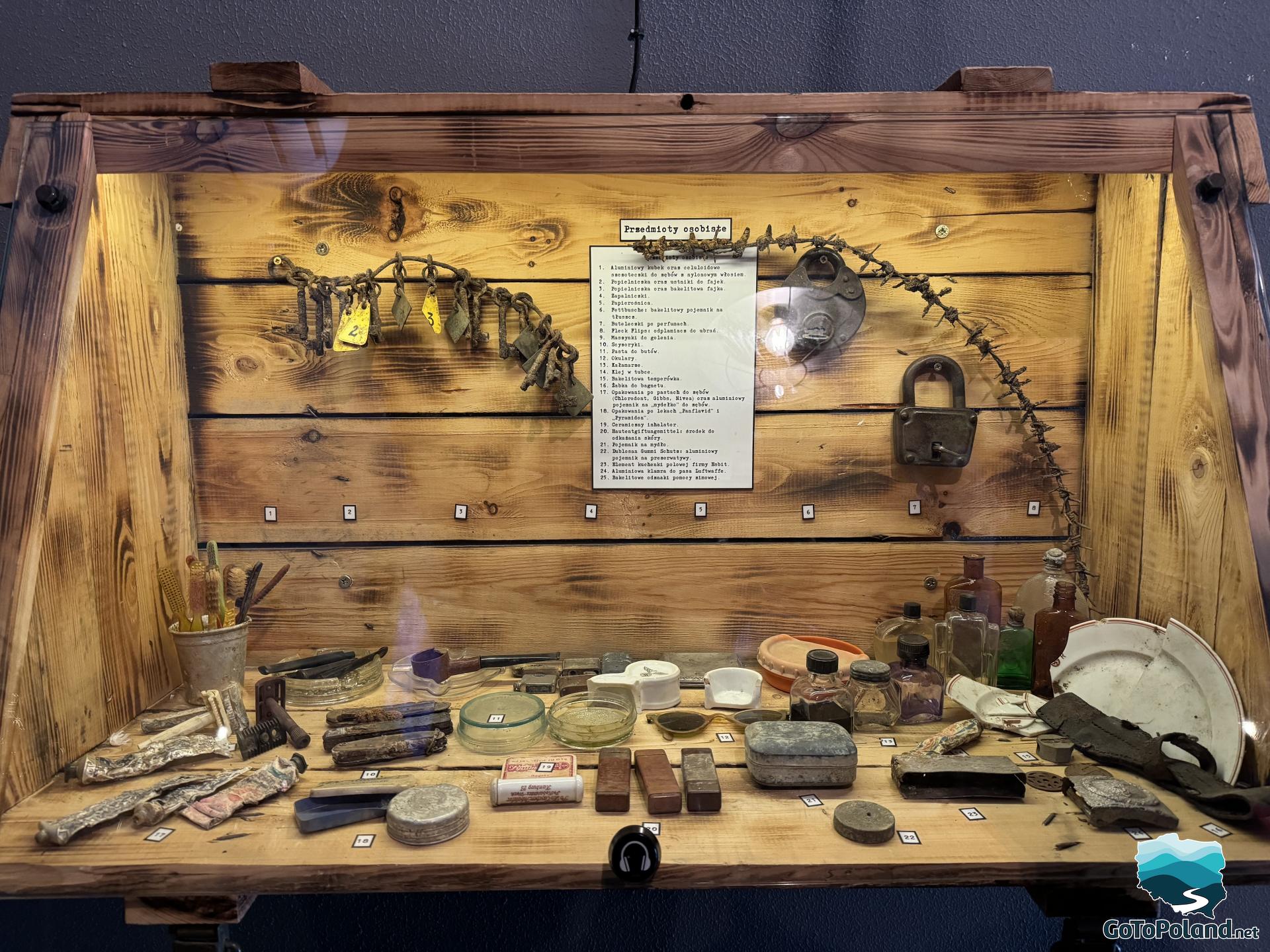 personal belongings found after World War II