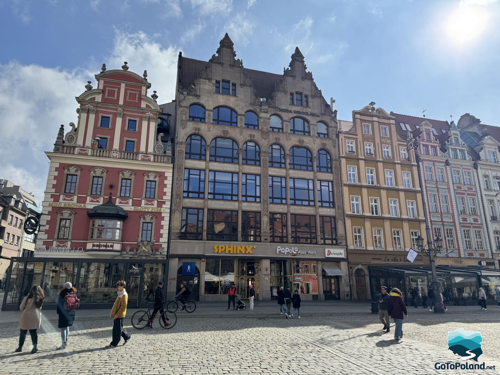 colorful tenement houses