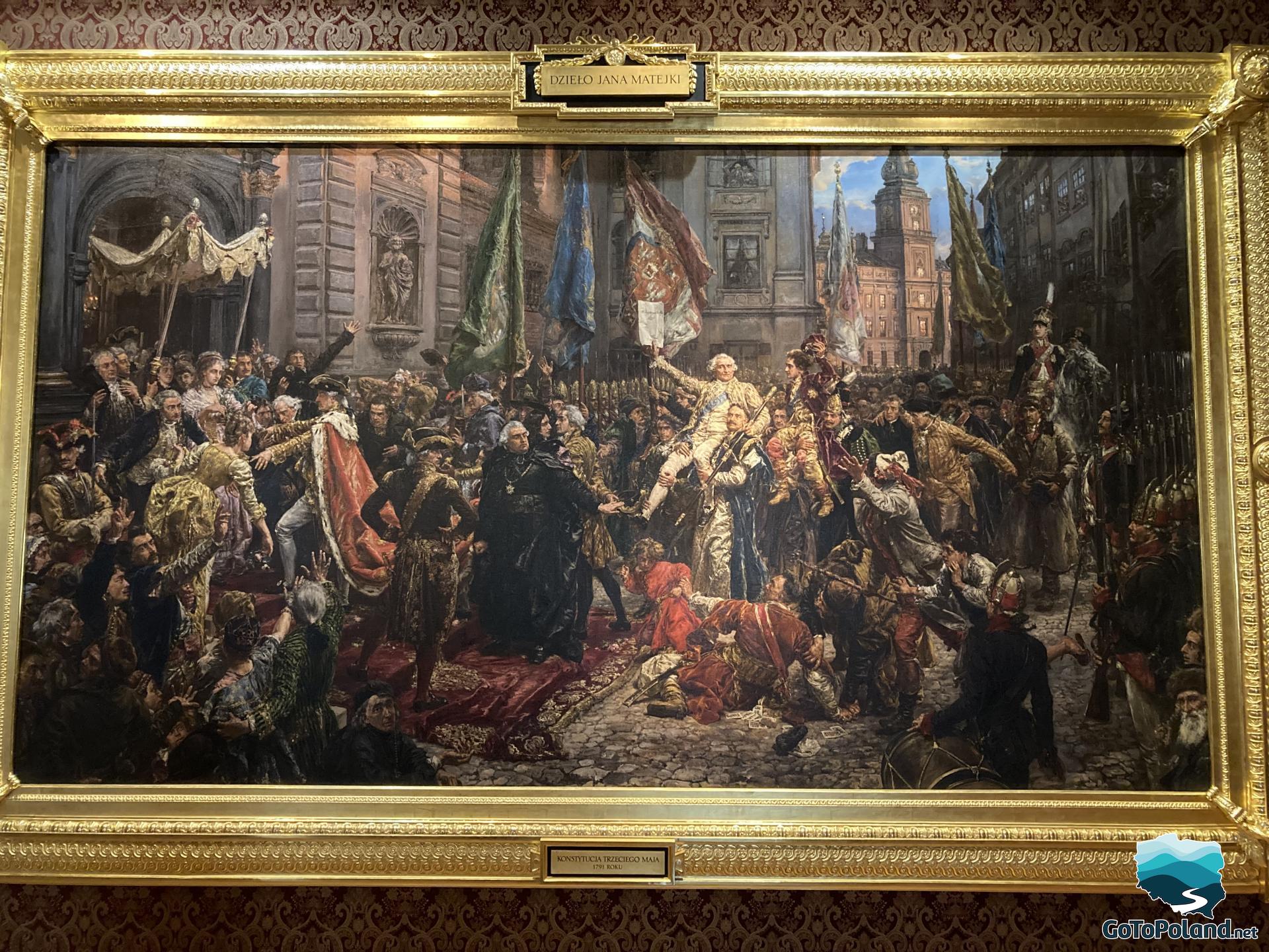 a painting by Jan Matejko entitled Constitution of the Third of May