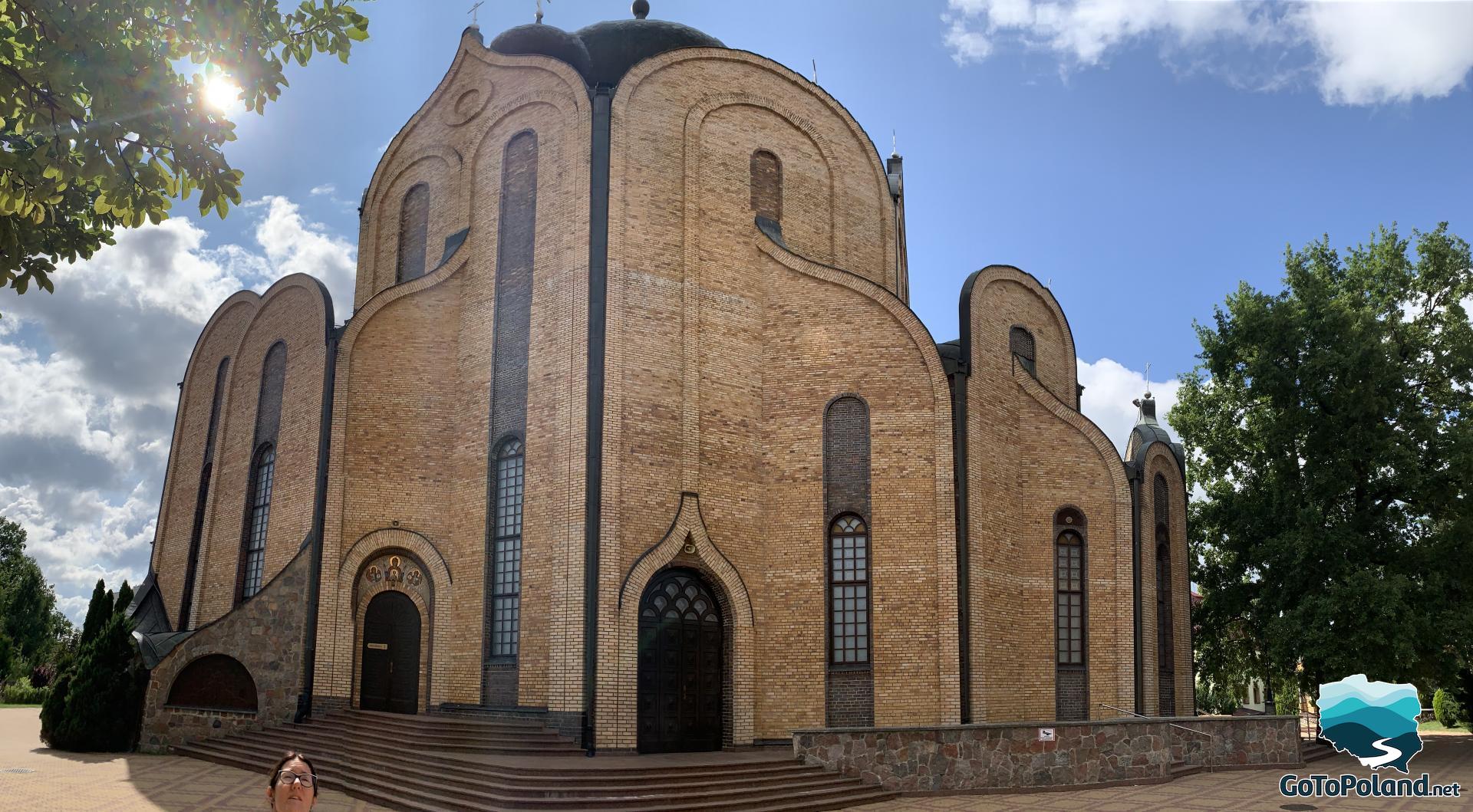 a panoramic photo of an Orthodox Church 