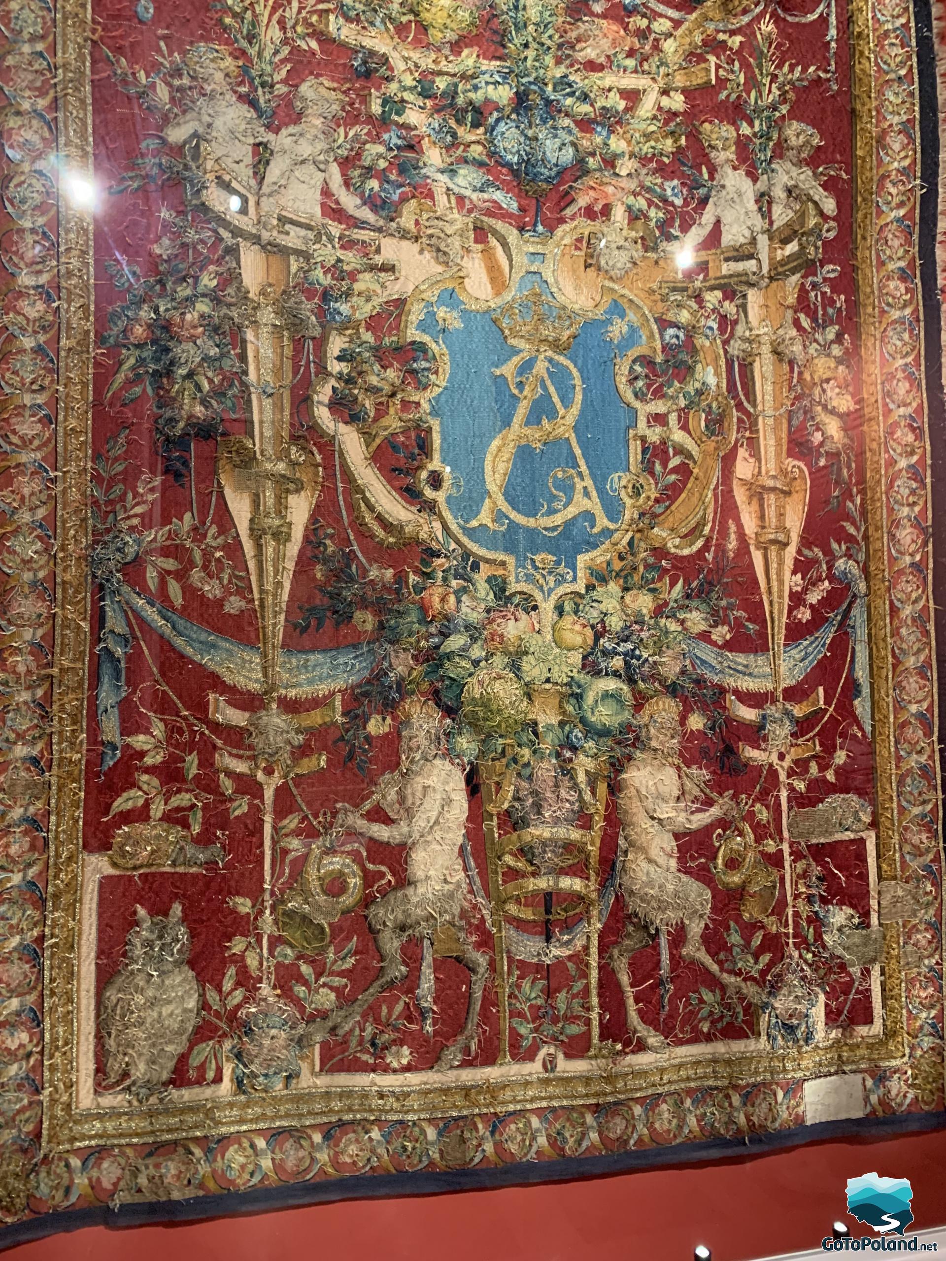 red tapestry belonging to King Zygmunt August
