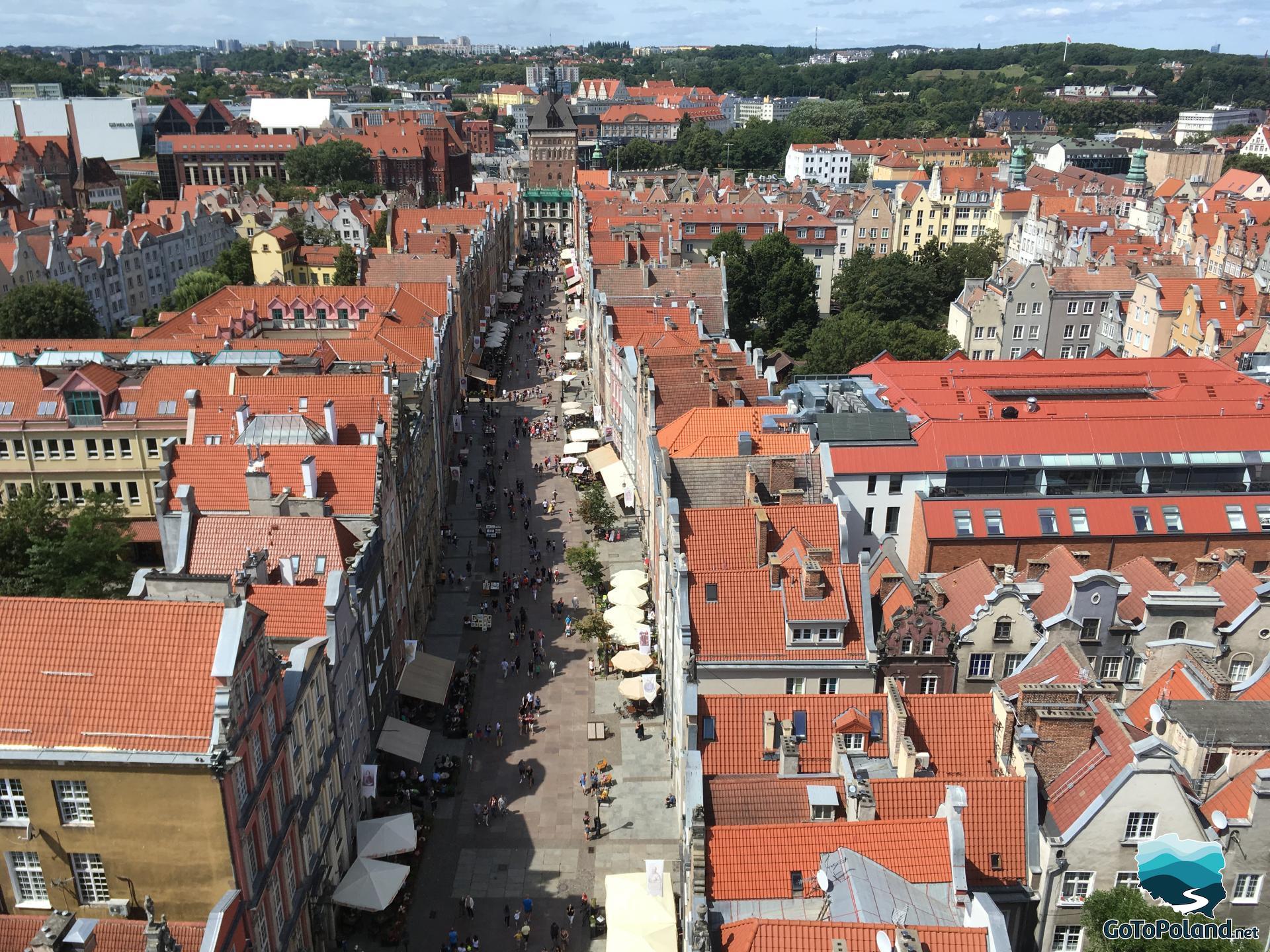 view from the town hall tower on the Old Market square
